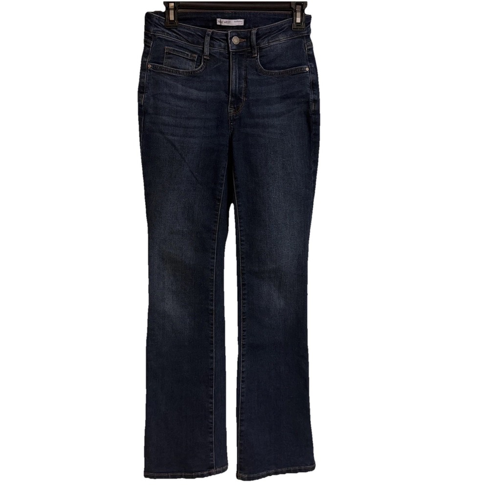 Nine West Ladies SIZE 2 Jeans Pants BLUE Sculpting Denim Curvy Bootcut High Rise